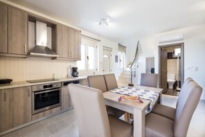 Villa, 3 Bedrooms, Smoking, Private Pool | Private kitchen - Blue Horizon Thea (Agios Vasileios)