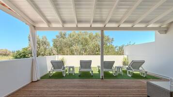 Casa, 2 habitaciones, piscina privada, vistas al mar | Vistas del balcón