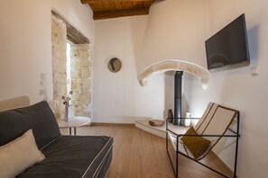 Villa, 3 Bedrooms, Private Pool, Mountain View | Living room - Golden Theros - Village Experience (Rethymno)