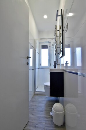 Apartment, 3 Bedrooms, Patio, Garden View | Bathroom - Spacious Apartment in Umag With Garden (Umag)