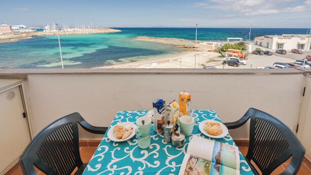 Leilighet – basic, 1 soverom, balkong, strandutsikt | Terrasse/patio