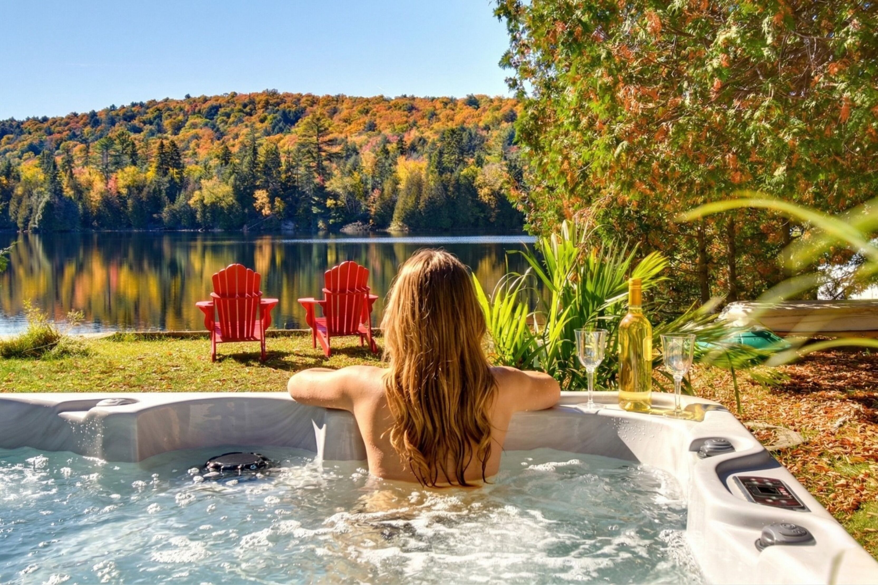 Bain à remous extérieur