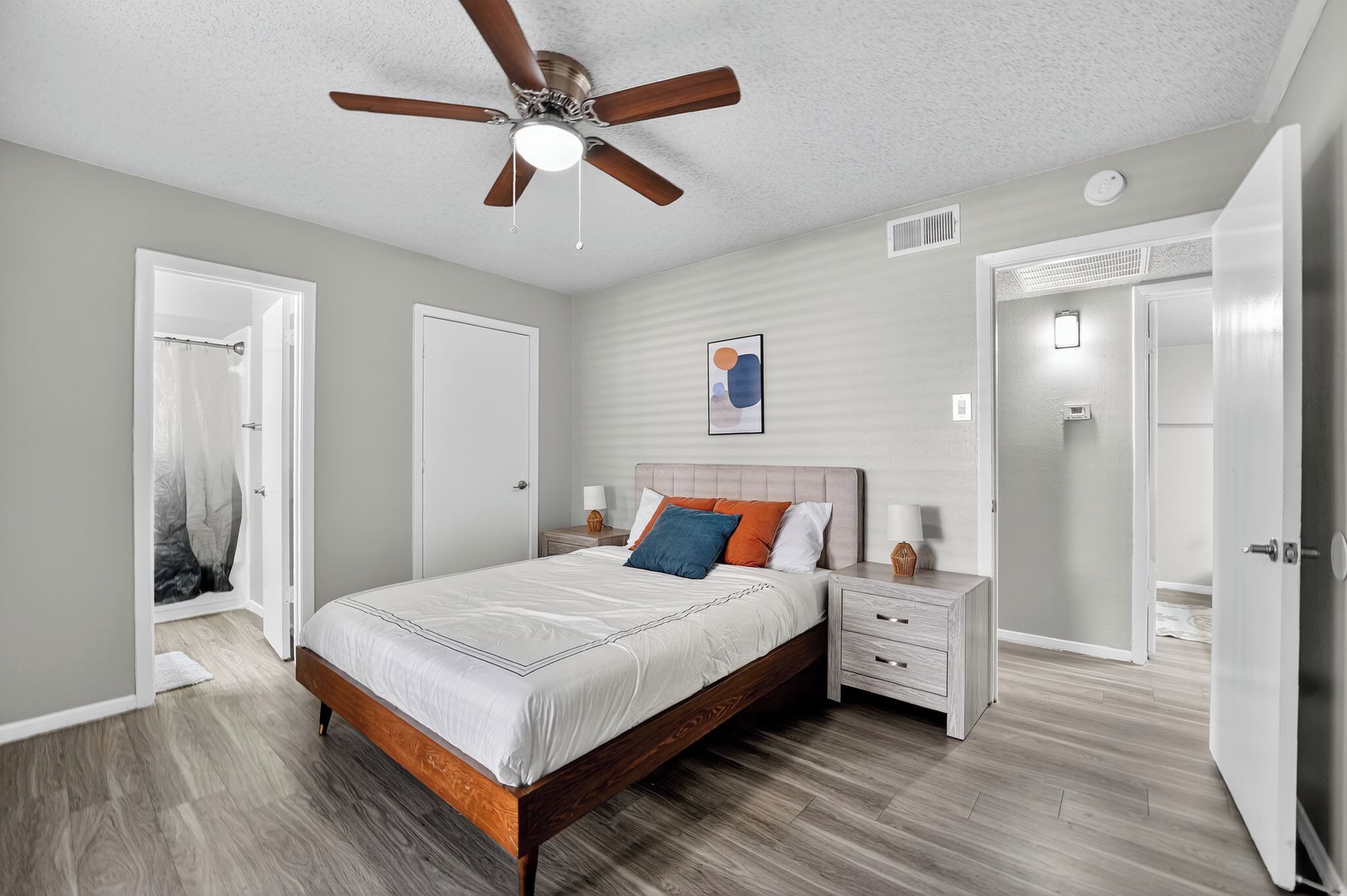 Desk, iron/ironing board, travel crib, free WiFi