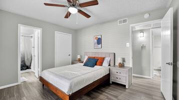 Desk, iron/ironing board, travel crib, free WiFi