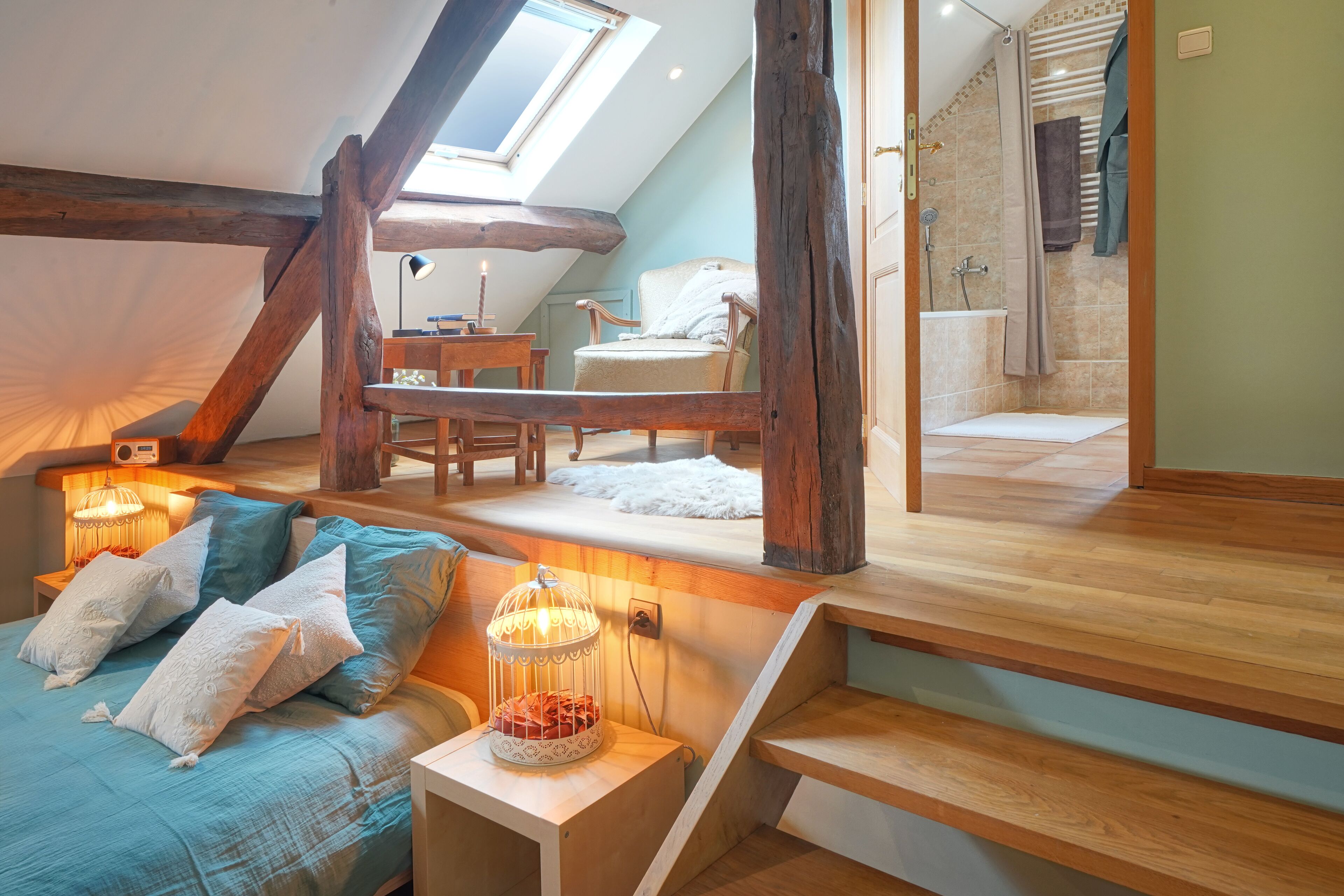 Doppelzimmer, Haustiere nicht gestattet, Blick auf den Innenhof | Kostenloses WLAN