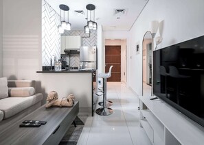 Room - Stayshort - Minimalist Studio Apartment in JVT Sleeps 2 (Dubai)