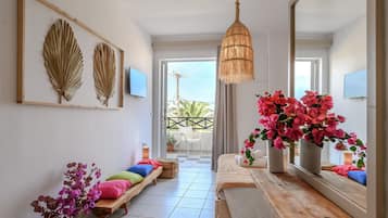 Studio, Terrace, Beachside | Living room