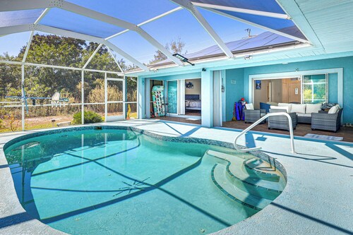 Canal-front Home w/ Fishing Dock in Port Charlotte