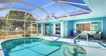 Canal-front Home w/ Fishing Dock in Port Charlotte