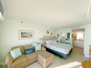 1 bedroom, iron/ironing board, Internet - The Coastline | Oceanfront Studio | Salt Air (Daytona Beach)