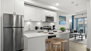 Deluxe Apart Daire, 1 Yatak Odası, Avlu Manzaralı | Özel mutfak