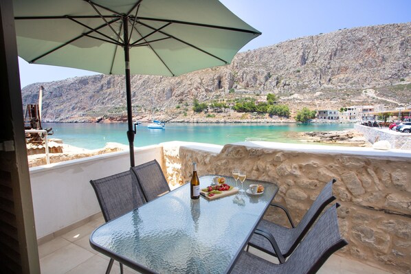 Apartment, 3 Bedrooms, Terrace, Sea View | Balcony - Gerolimin Captain Antonis (East Mani)