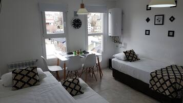 1 bedroom, travel crib, WiFi, bed sheets