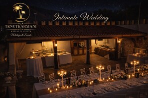 Area per ricevimenti all'aperto