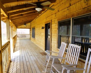 Terrace/patio - 4-bedroom cabin in marvelous Cloud Land/ 20 acres of private land with trails (Menlo)