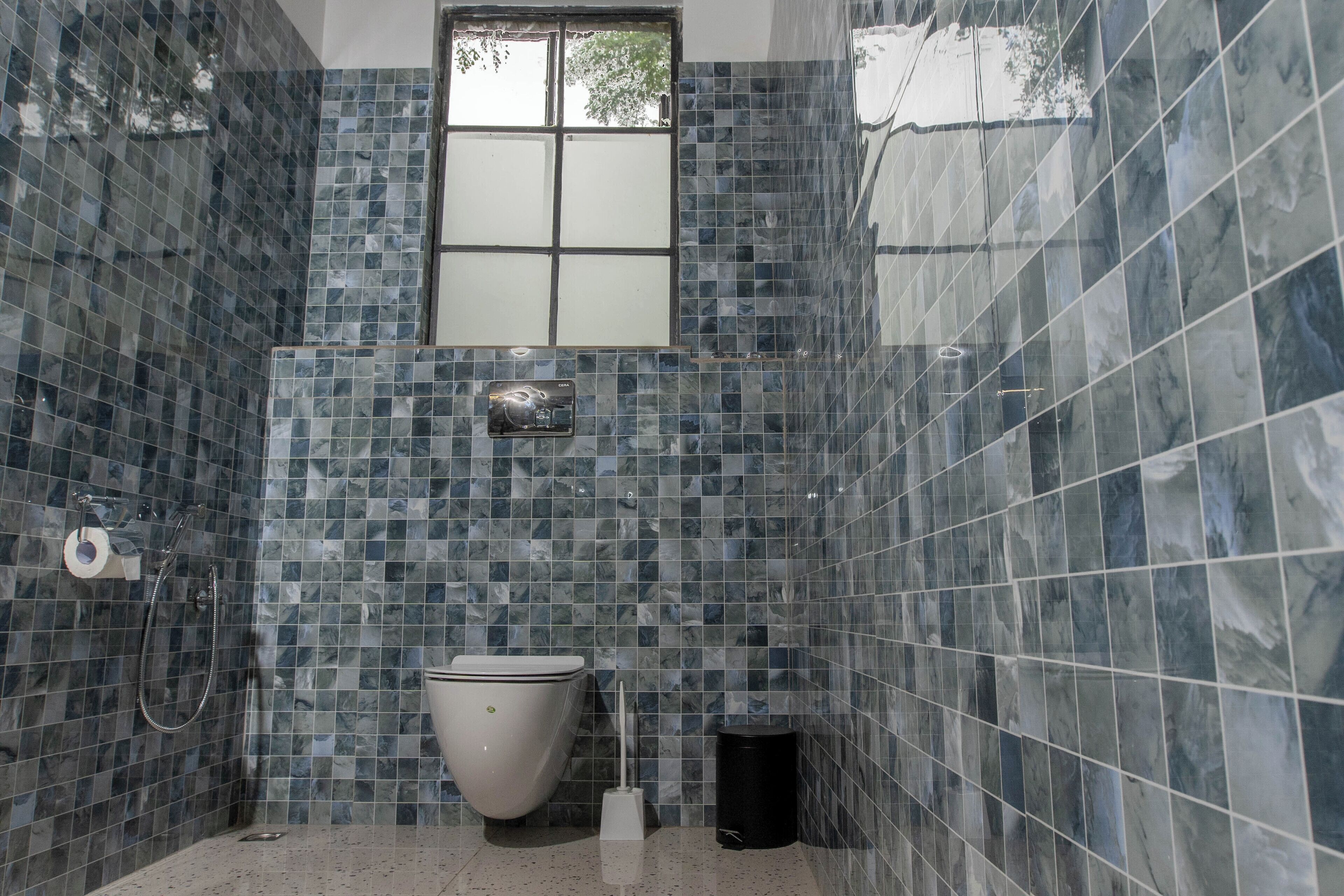 Family Villa, Garden View | Bathroom | Separate tub and shower, hair dryer, slippers, towels