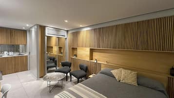 Estúdio | Cofres nos quartos, Wi-Fi de cortesia