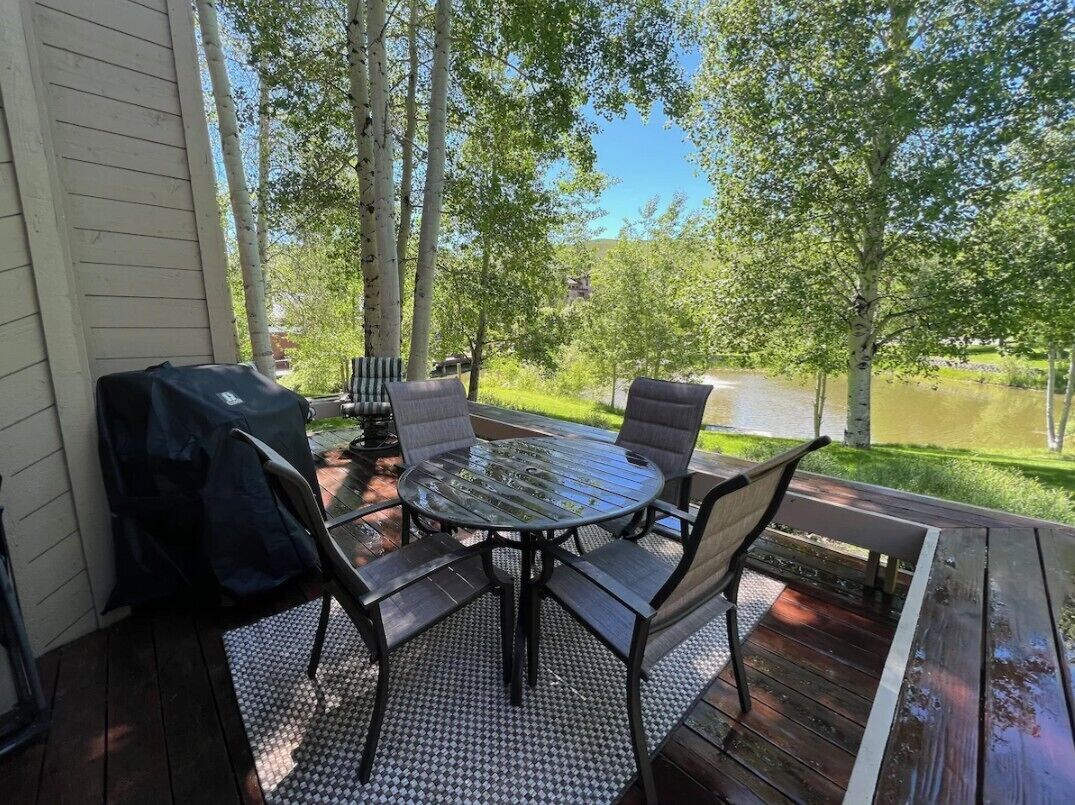 Inviting deck in Summer