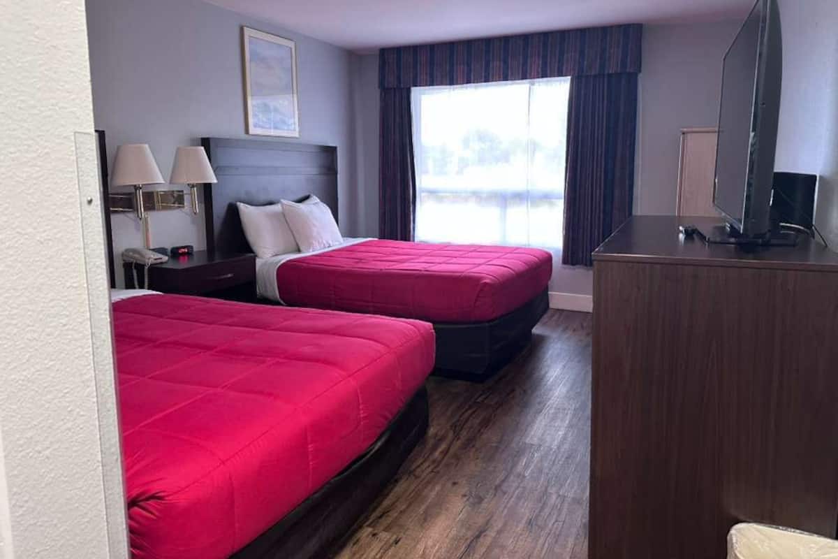 Room, 2 Queen Beds, Non Smoking | Free WiFi, bed sheets