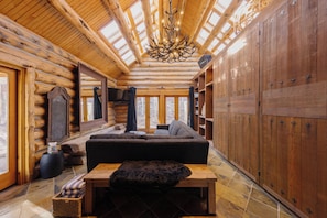 Fireplace - Private Cabin Retreat by InvitedHome | Guest House, Hot Tub, Wood Fireplace (Mountain Village)