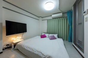 1 makuuhuone, silitysrauta/-lauta, ilmainen Wi-Fi