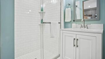 Shower, hair dryer
