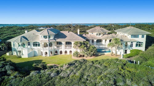 Expansive 10 BR Oceanfront Estate with Infinity Pool, Theater & Grand Spaces