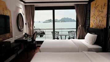 Deluxe-Zweibettzimmer, Balkon, Meerblick