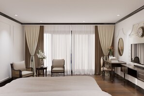 Deluxe Double Room, Balcony, Sea View | Desk, free WiFi