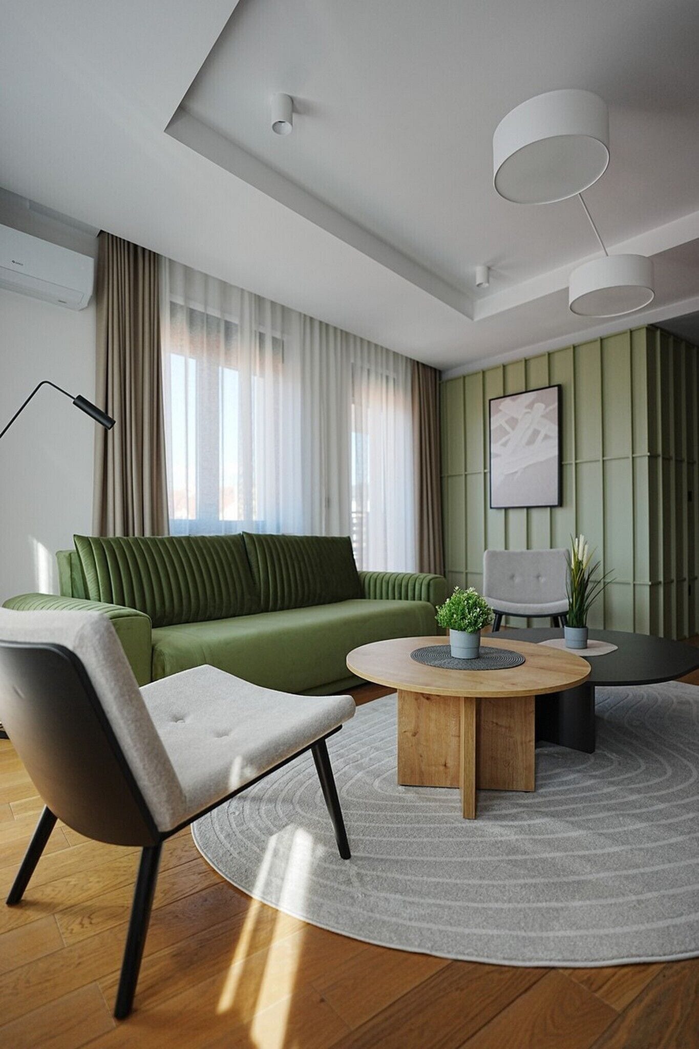 Departamento de lujo, balcón | Área de sala de estar