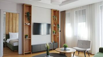 Luxe appartement, balkon | Woonruimte