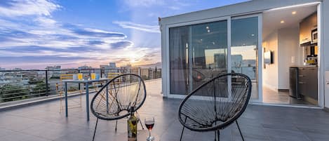 Appartement, 1 chambre, balcon, vue ville | Balcon