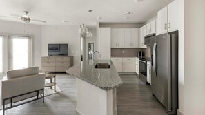 Fridge, dining tables - Landing | Incredible 1BD, Pool, Game Room (Grand Prairie)