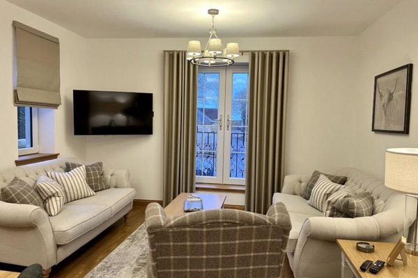 Living room and kitchen