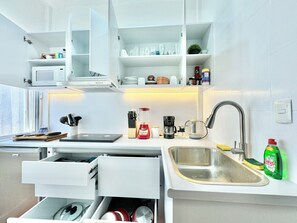 Private kitchen - Flat 1/1 _ 500 mbps Wifi_full kitchen, desk, office chair, 50" Smart TV-Monitor (Oaxaca de Juárez)