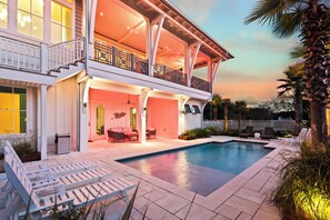 A heated pool