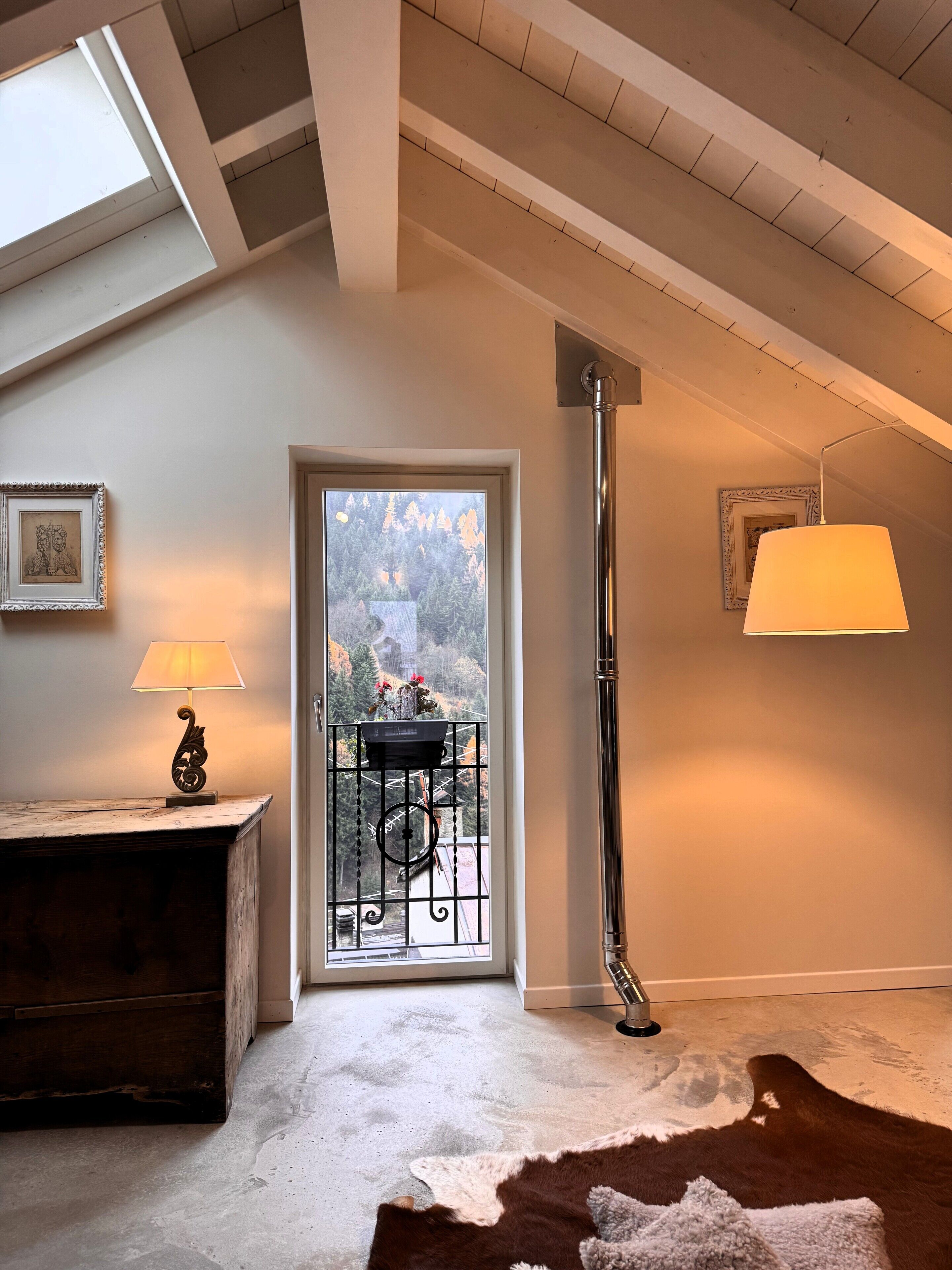 Luxury-Vierbettzimmer, Bergblick | Ausblick vom Zimmer