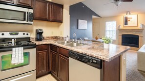 Fridge, dining tables - Landing | Amazing 2BD in Broken Arrow (Broken Arrow)