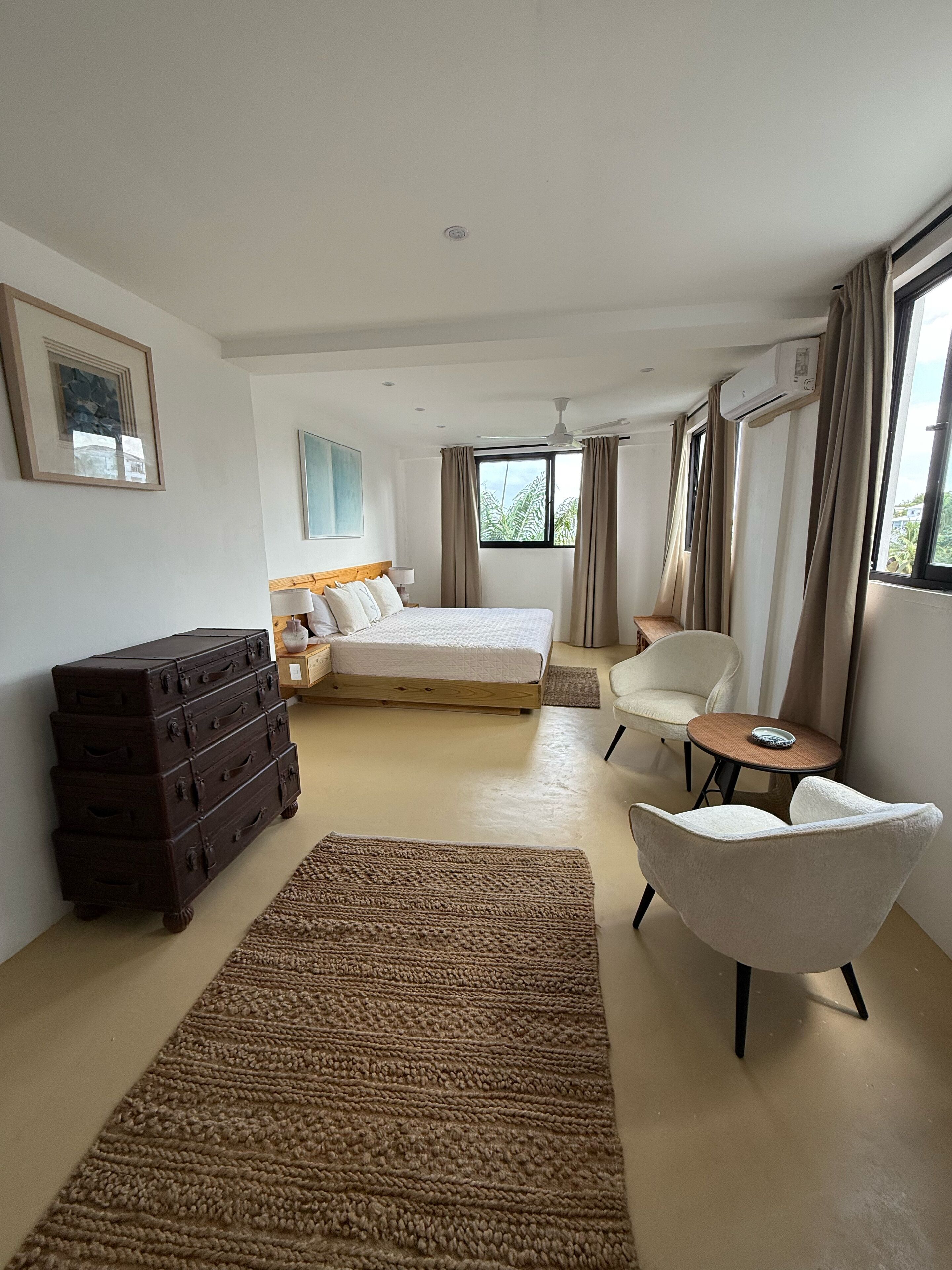 Phòng tiện nghi đơn giản, quang cảnh biển | Truy cập Internet không dây miễn phí 