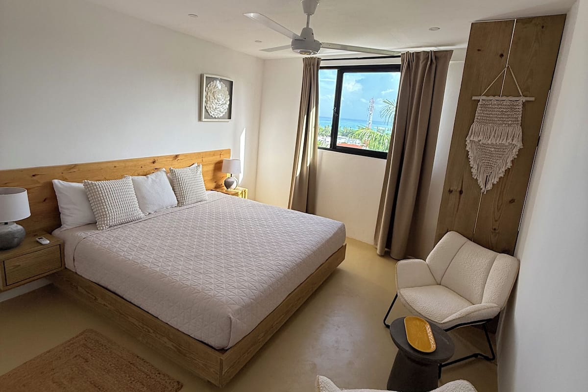 Phòng tiện nghi đơn giản, quang cảnh biển | Truy cập Internet không dây miễn phí