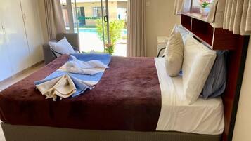 1 bedroom, iron/ironing board, Internet, bed sheets