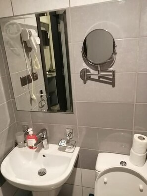 Free toiletries, hair dryer, towels, soap