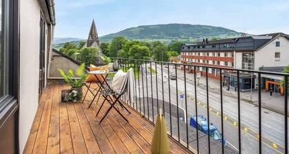 Train station 1 min - Penthouse - View of Voss Church