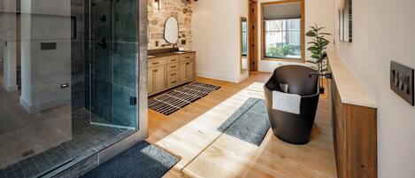 Douche, serviettes fournies
