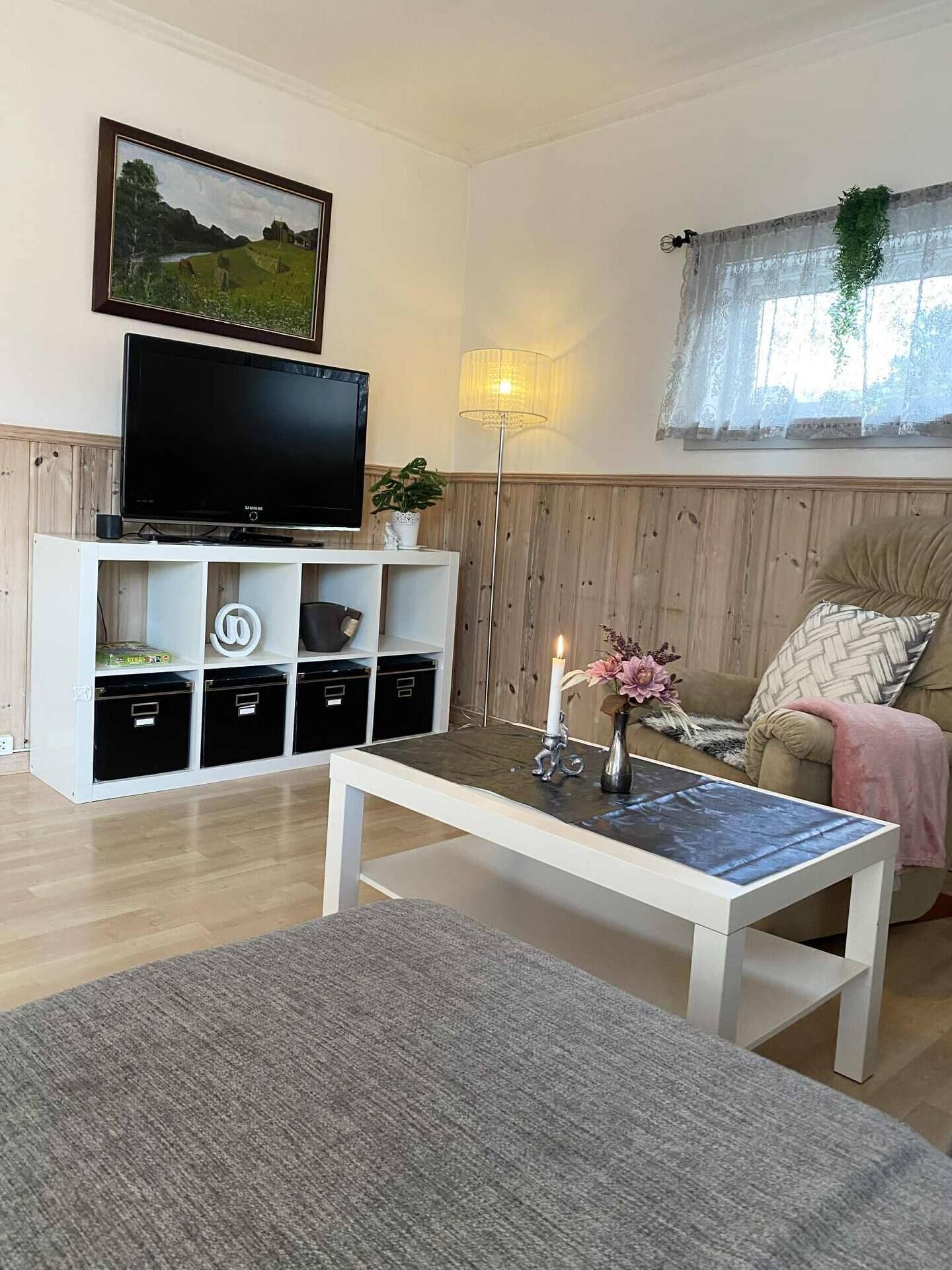 Smart-TV, peis og stereoanlegg