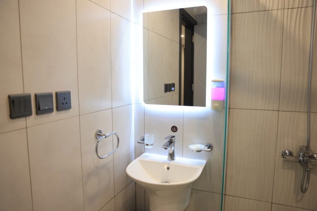 Free toiletries, towels, soap, shampoo