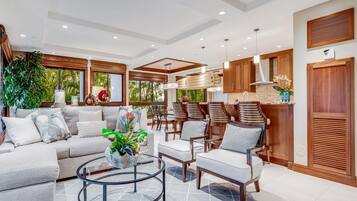 Condo, 2 Bedrooms (216) | Living area | TV, DVD player