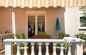 Outdoor dining - 2 bedroom amazing apartment in Vir (Vir)