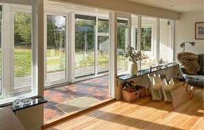 Televisión y chimenea 