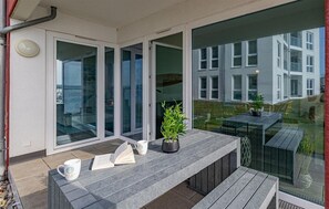 Outdoor dining - Pet friendly apartment in OstseeOlpenitz with sauna (OstseeOlpenitz)